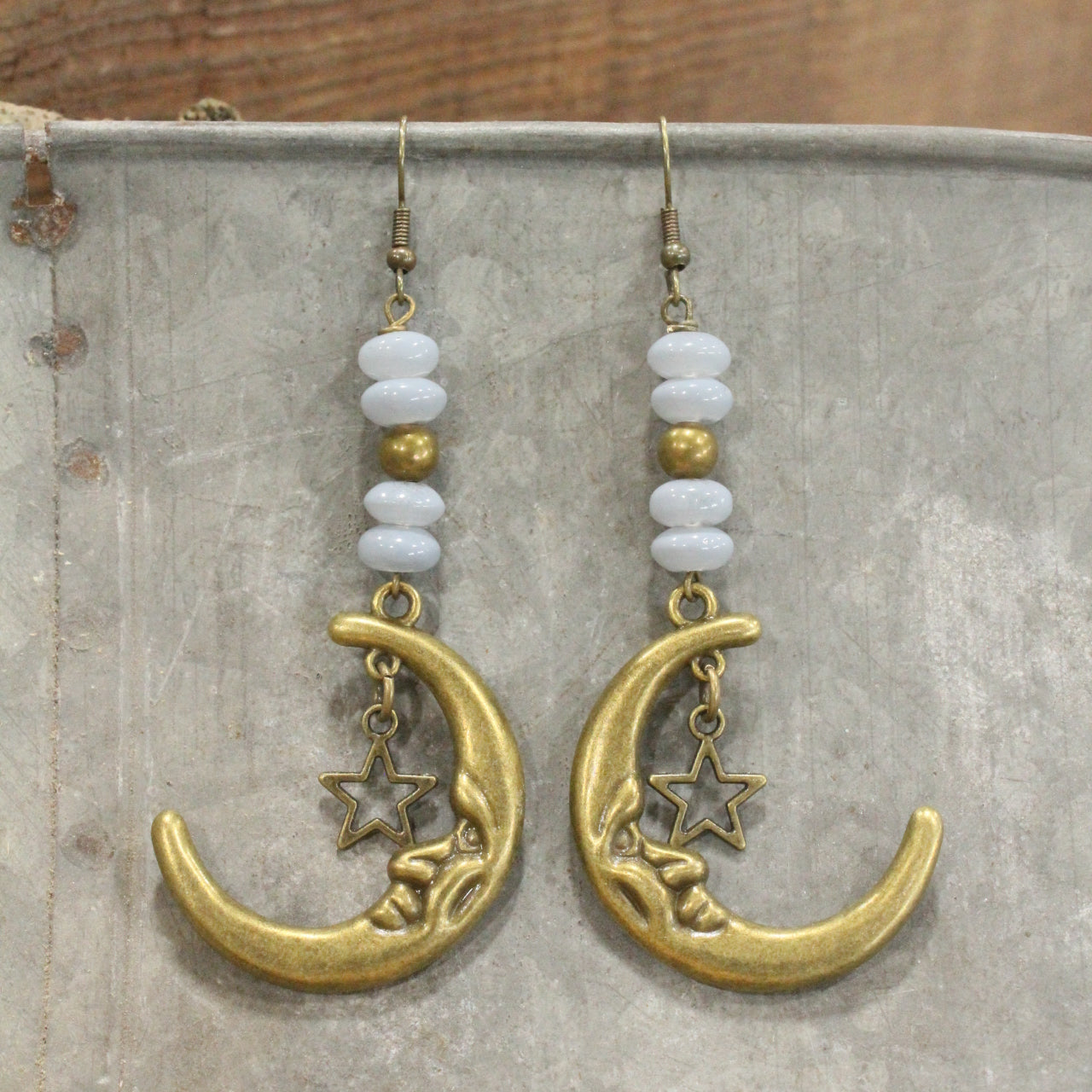 A Moonlit Night Bronze Earrings