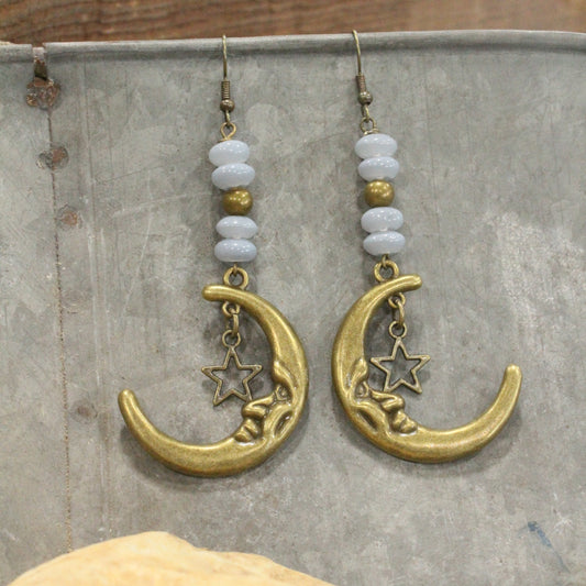 A Moonlit Night Bronze Earrings