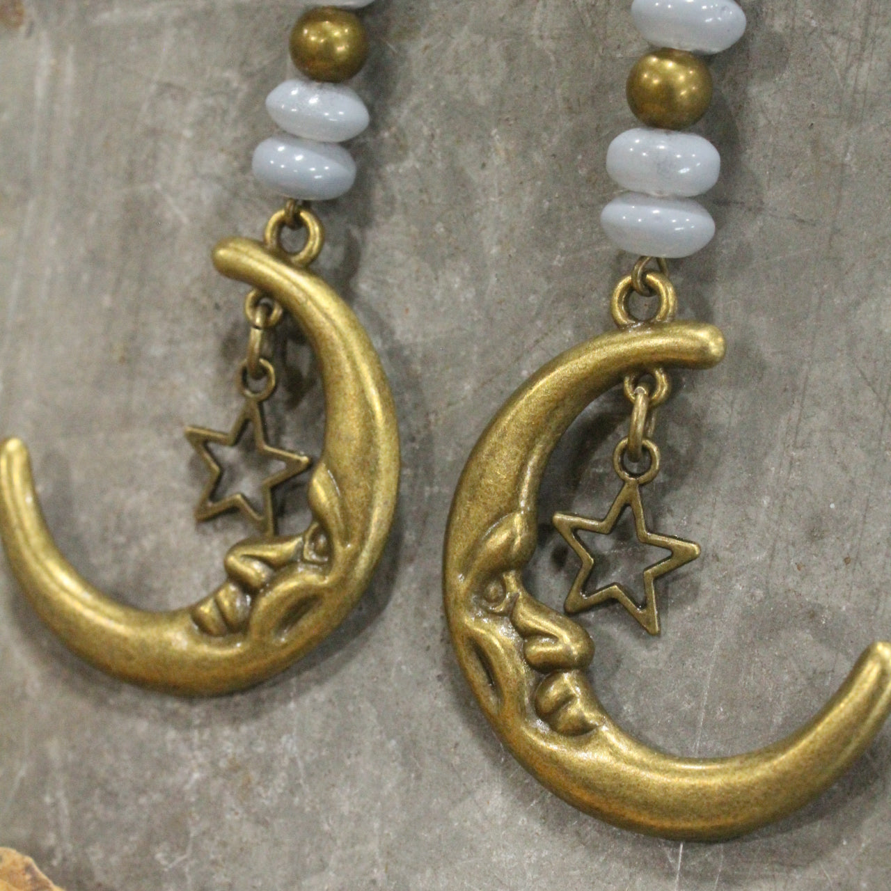 A Moonlit Night Bronze Earrings