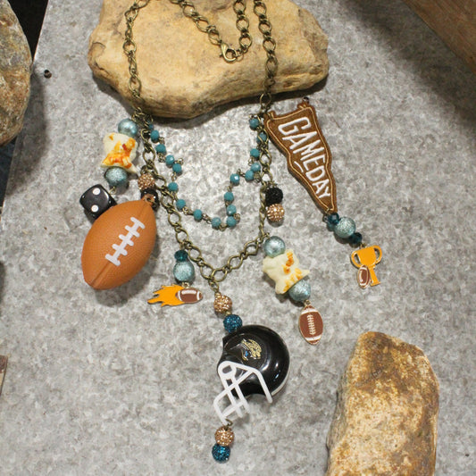 Gameday W/ the Jacksonville Jaguars Charm'd Necklace