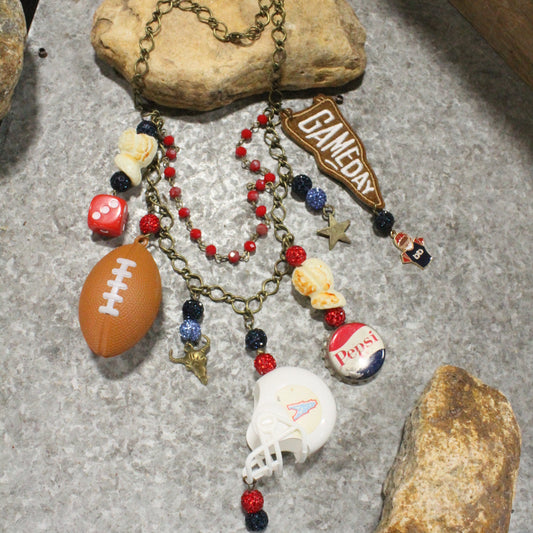 Gameday W/ the Houston Oilers/Texans Charm'd Necklace