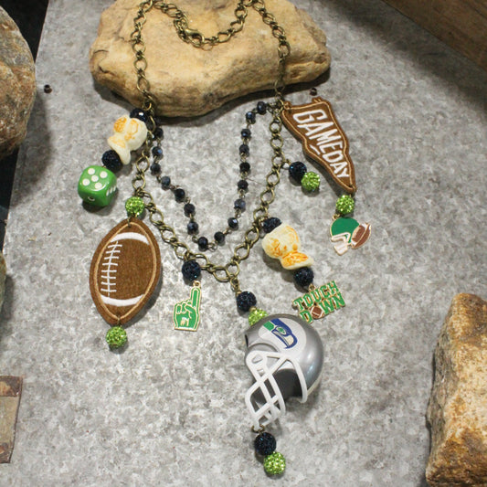 Gameday W/ the Seattle Seahawks Charm'd Necklace
