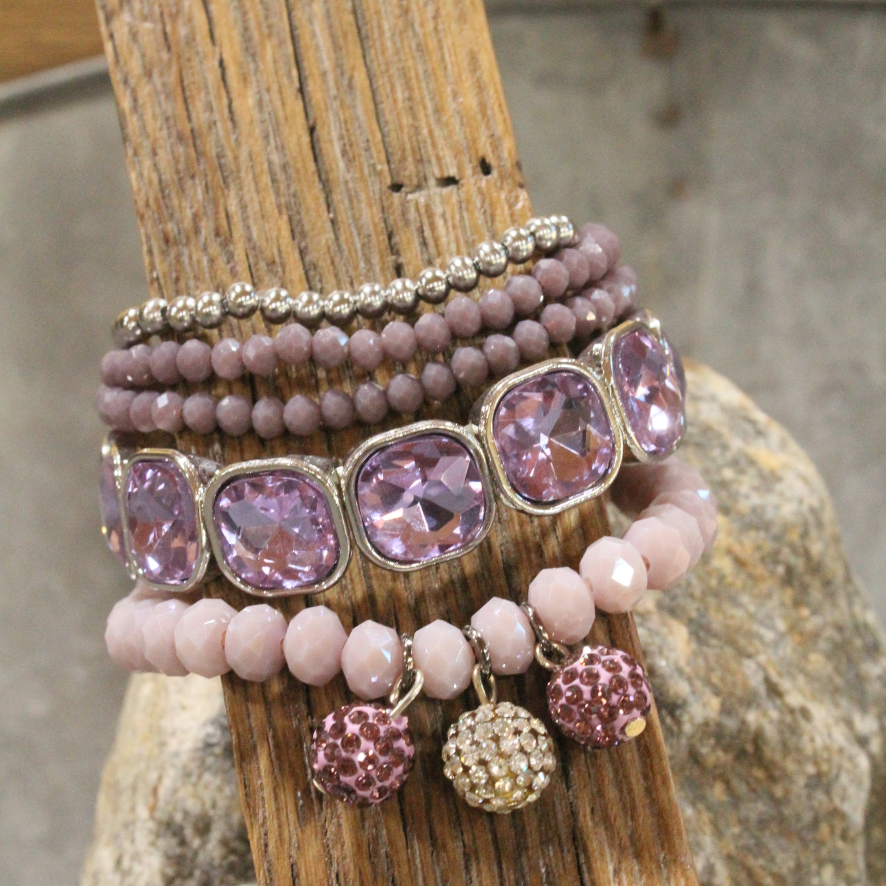 Loving The Lavender Stretch Bracelet Set