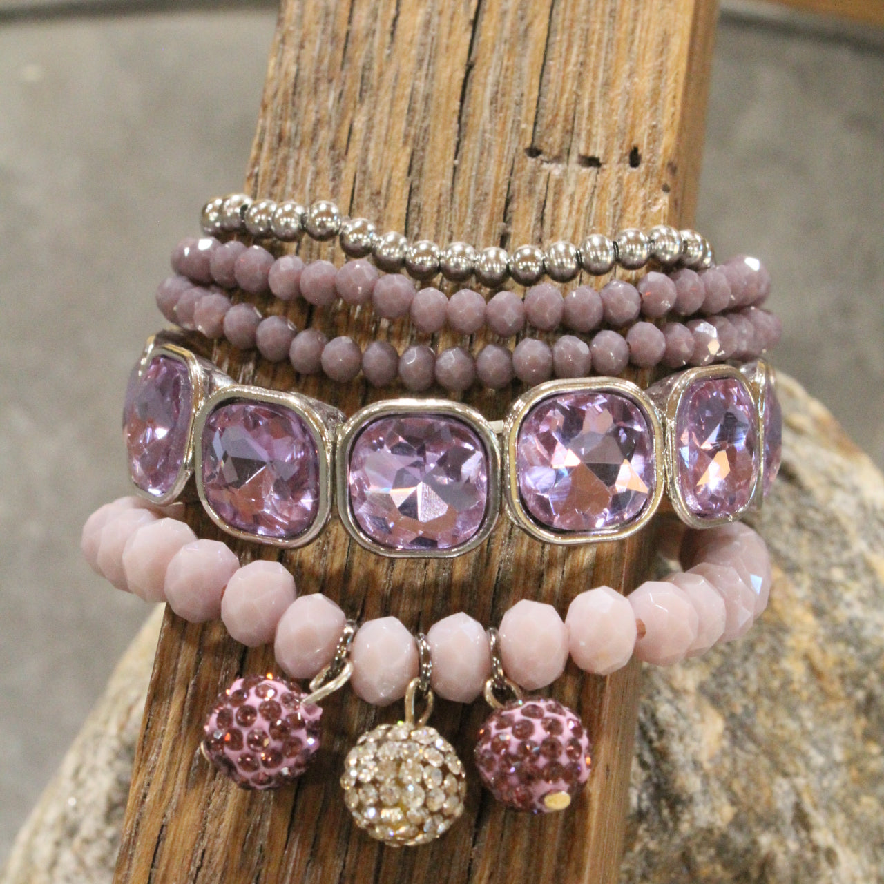 Loving The Lavender Stretch Bracelet Set