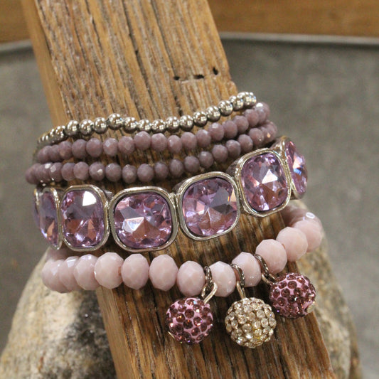 Loving The Lavender Stretch Bracelet Set