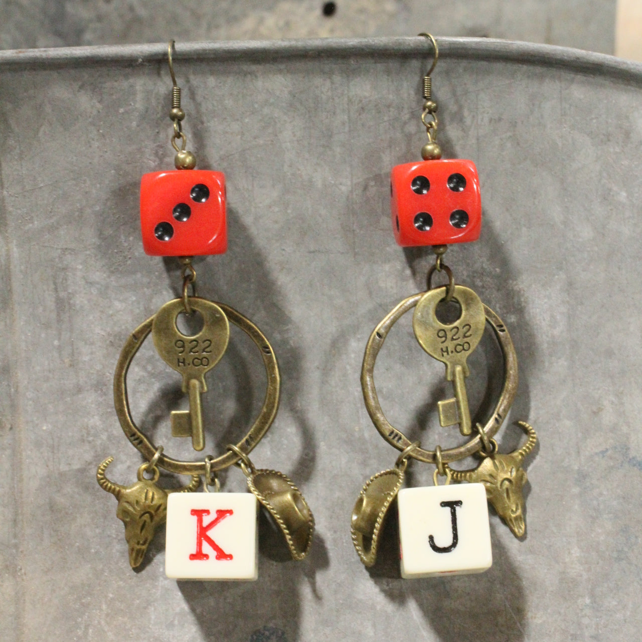 Strait Out Of Country Dangle Earrings