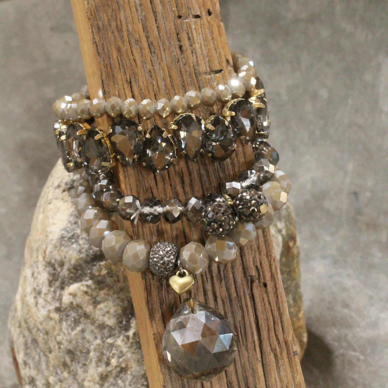 Rich & Golden Hematite Bracelet Set