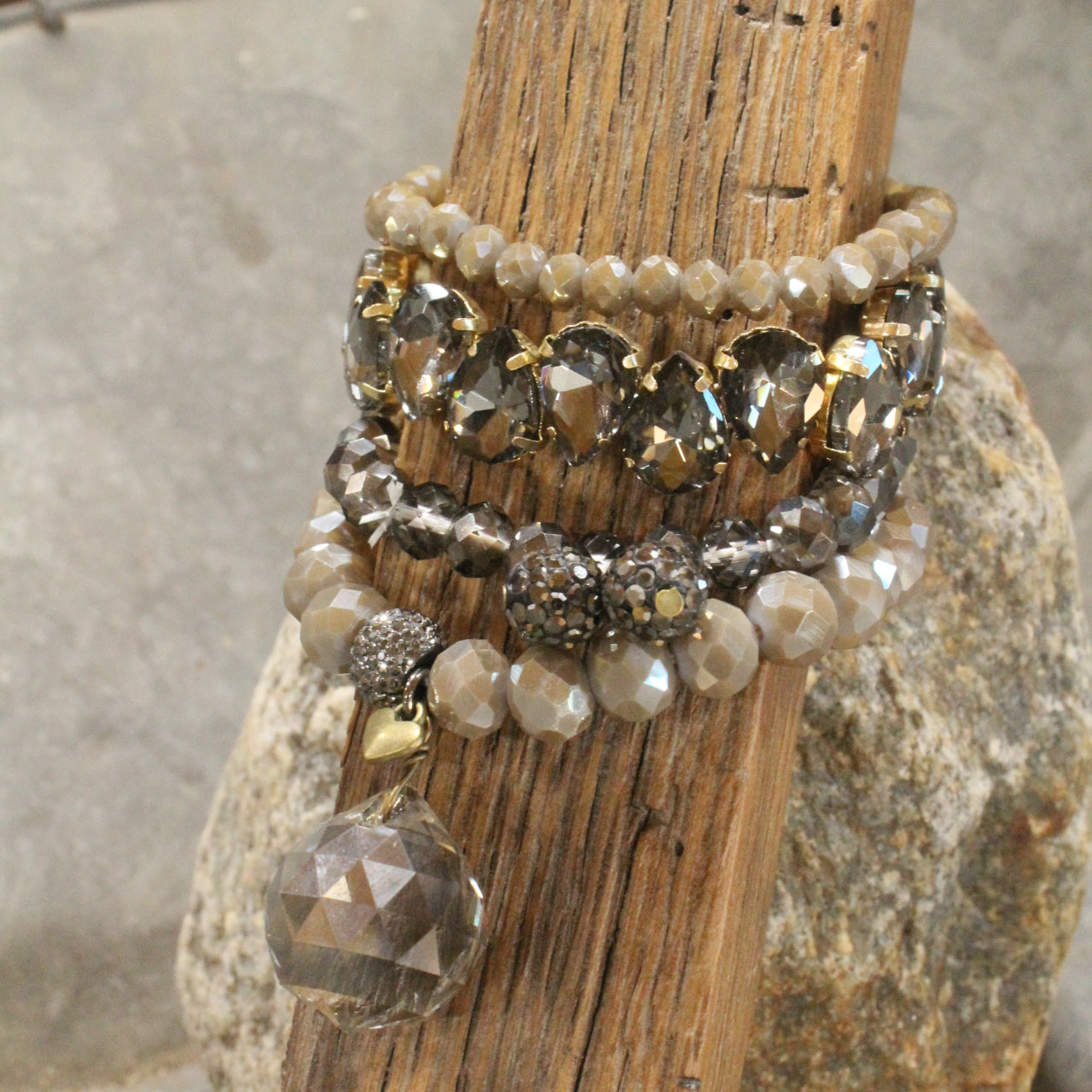 Rich & Golden Hematite Bracelet Set