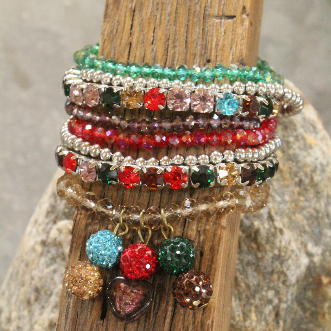 Fun & Festive Multi Color Bracelet Set