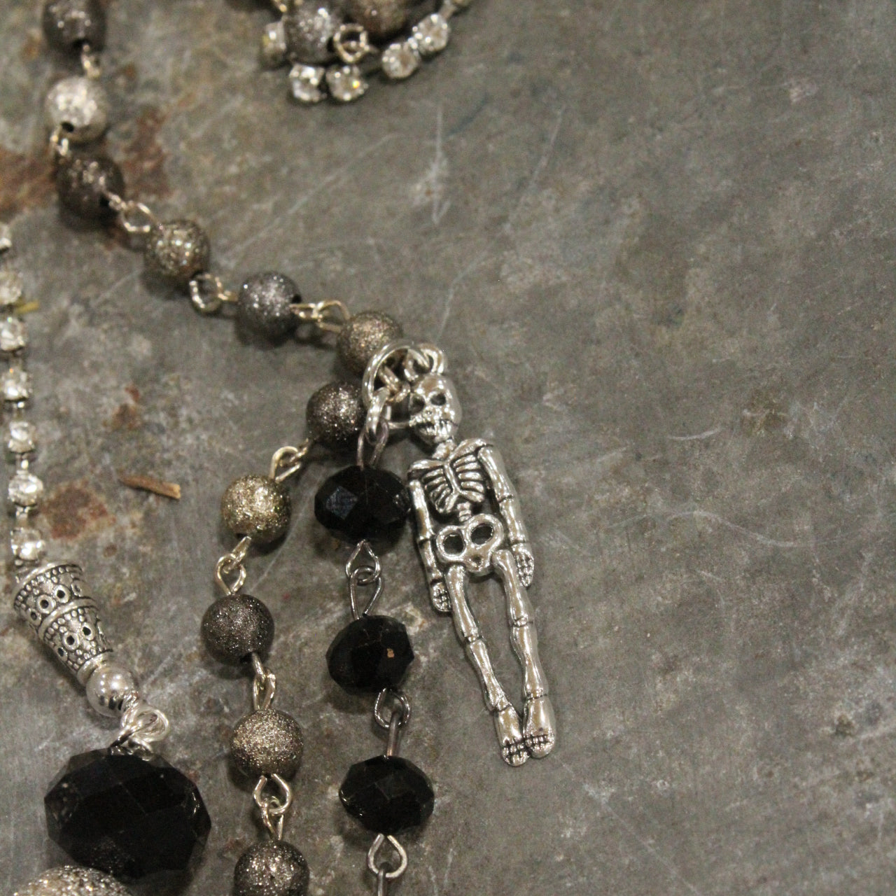 Skulls & Skeletons Triple Layered Necklace