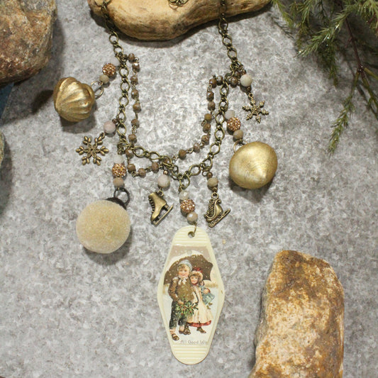 Vintage Winter Wonderland Charm'd Necklace