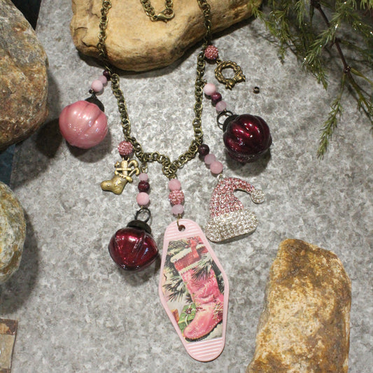 All Dressed Up Like Santa Charm'd Necklace