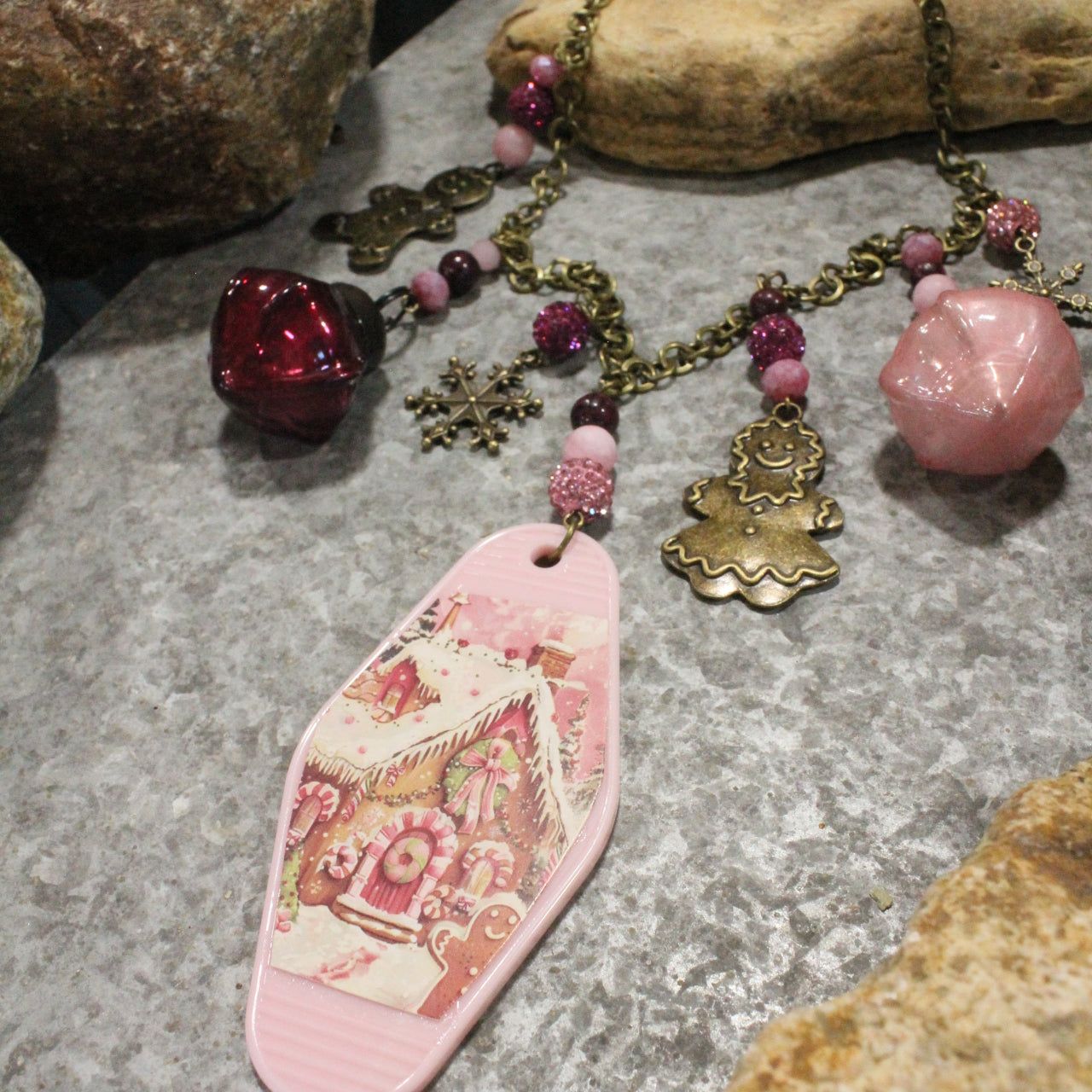 Gingerbread House Season Charm'd Necklace