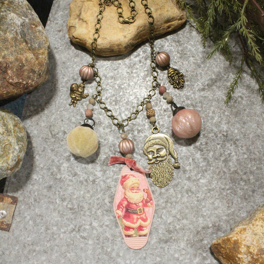 Vintage Old Saint Nick Charm'd Necklace