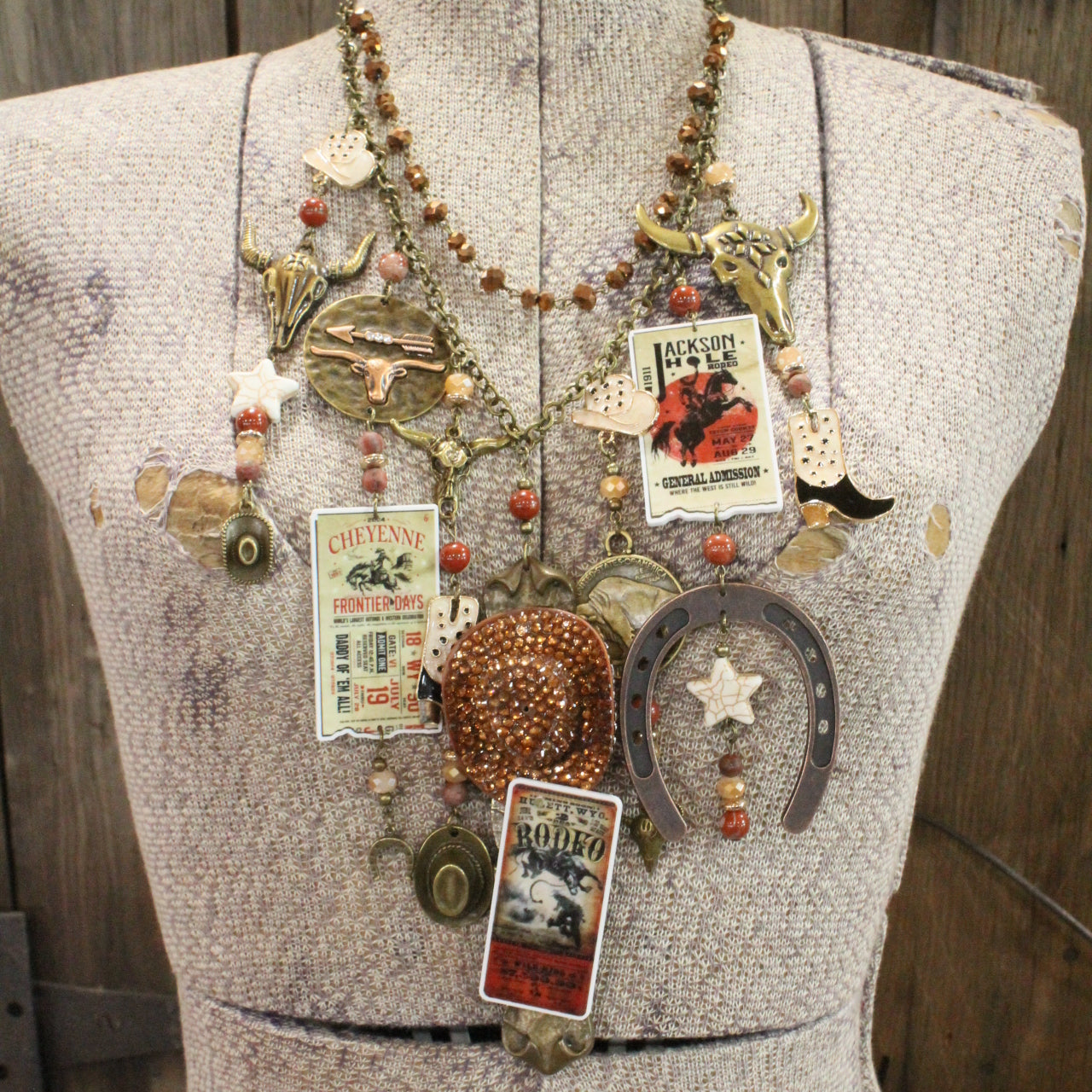 Rodeo Days On The Frontier Charm'd Necklace