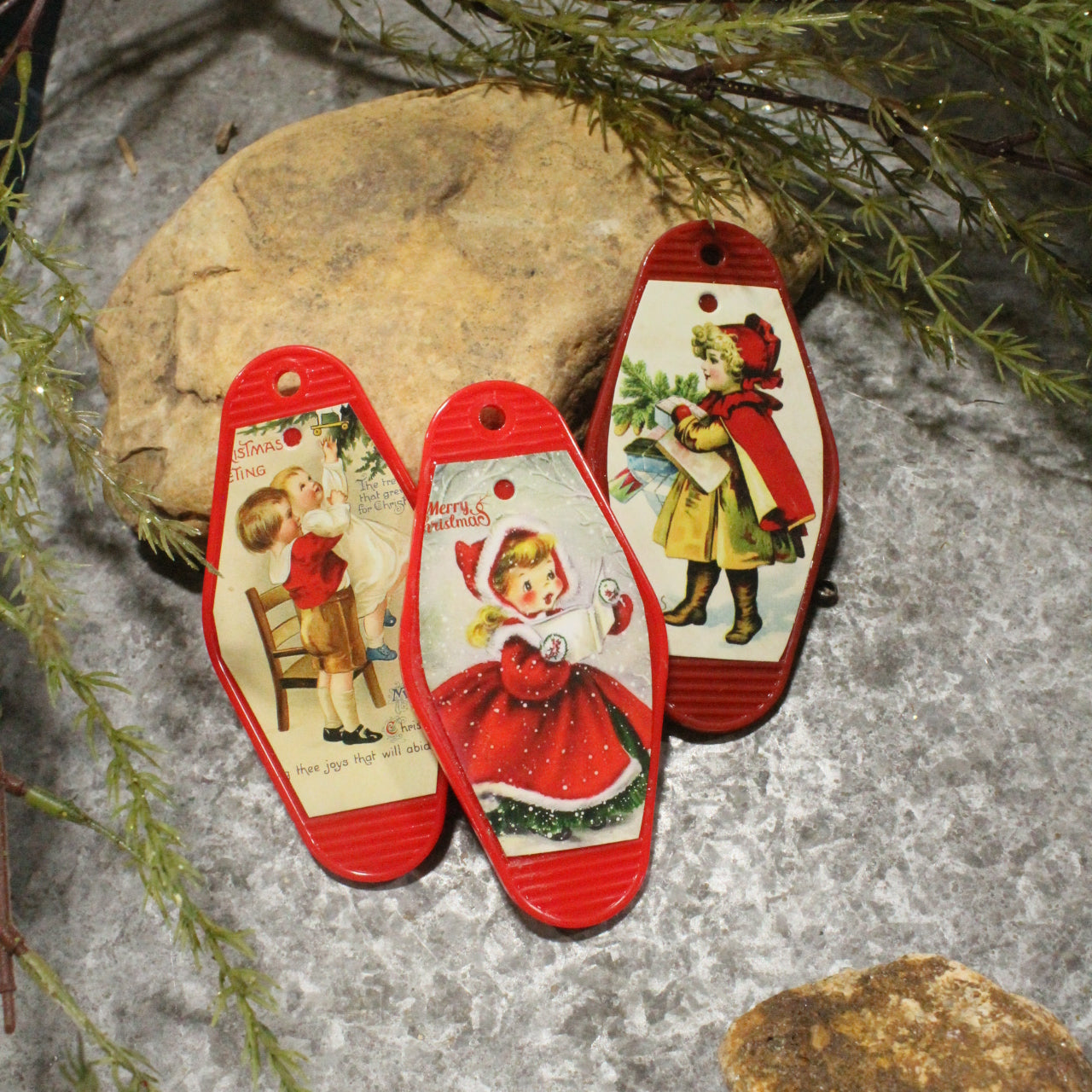 Vintage Christmas In The Eyes Of A Child Charm'd Necklace