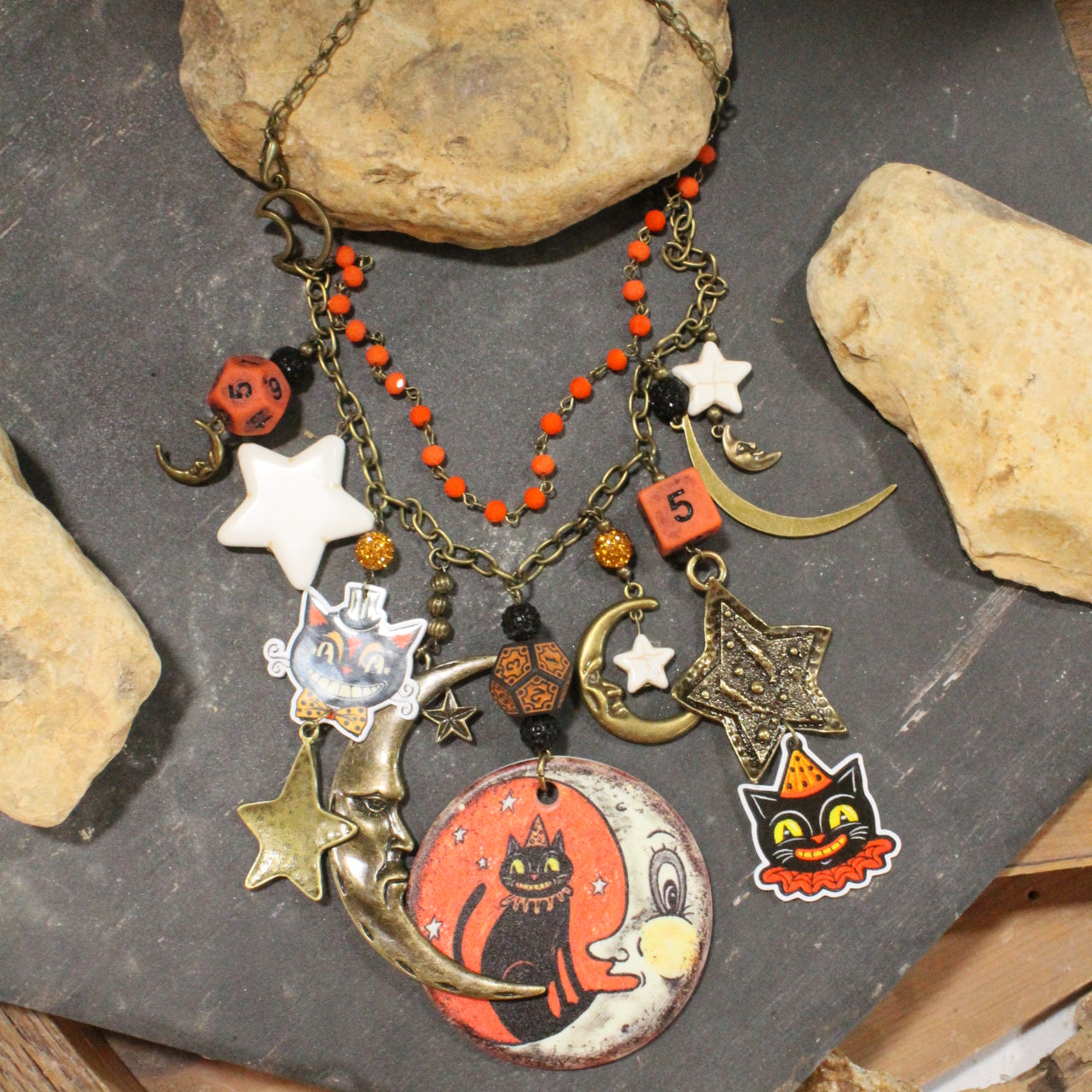 Moon Lit Night Charm'd Necklace