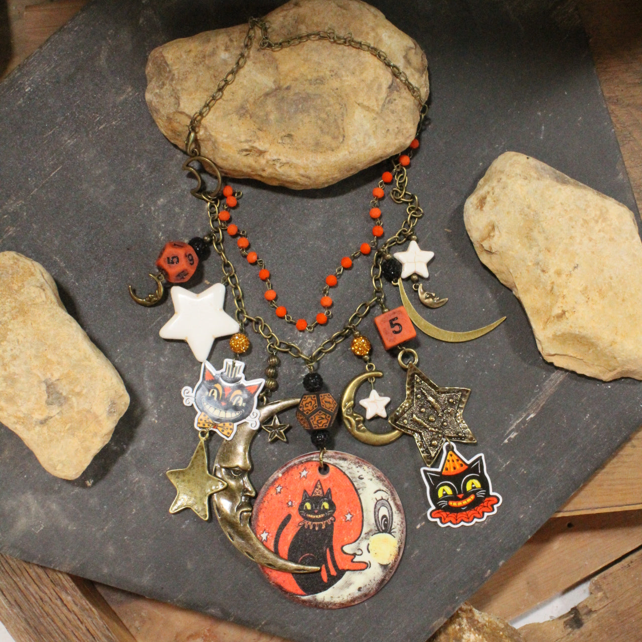 Moon Lit Night Charm'd Necklace