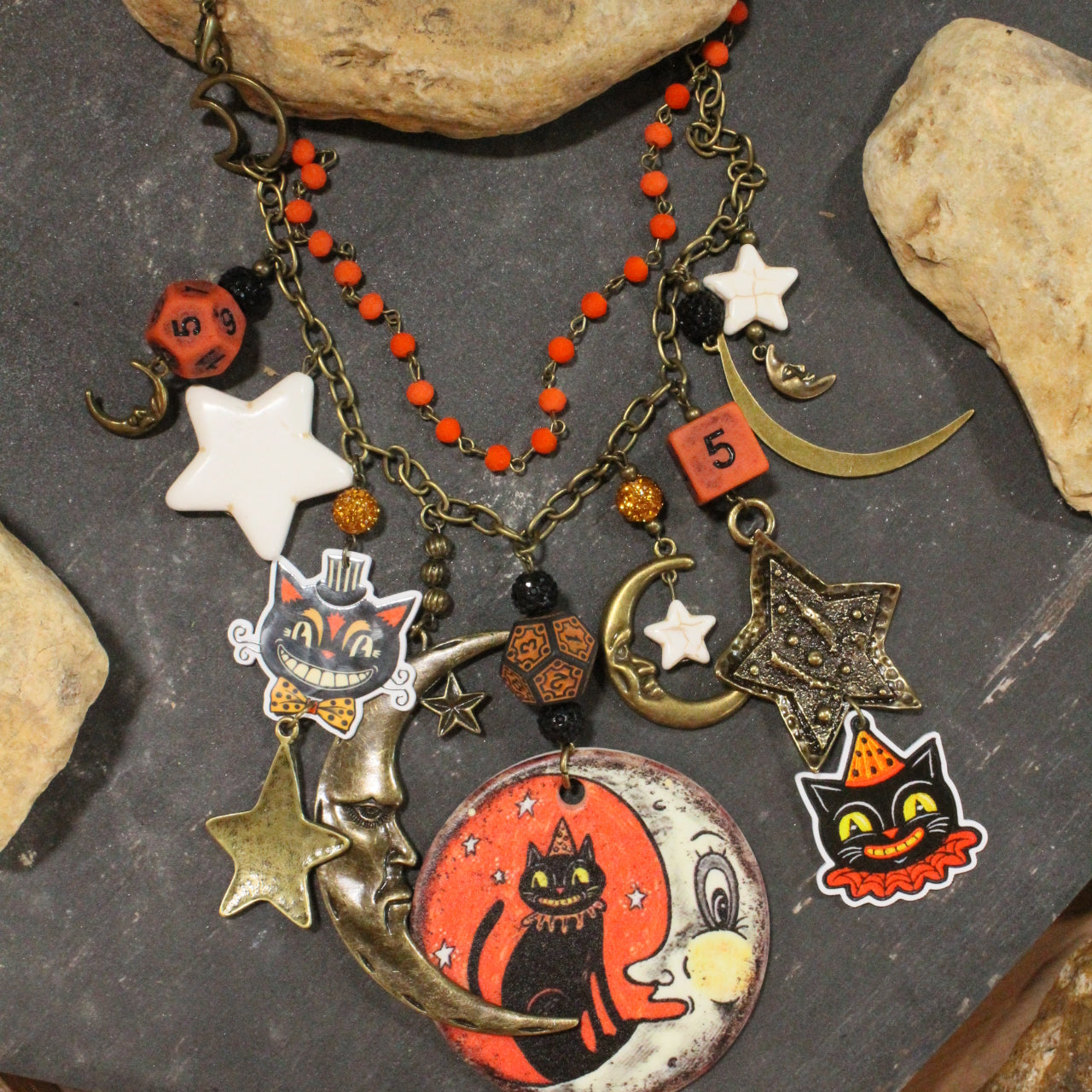 Moon Lit Night Charm'd Necklace