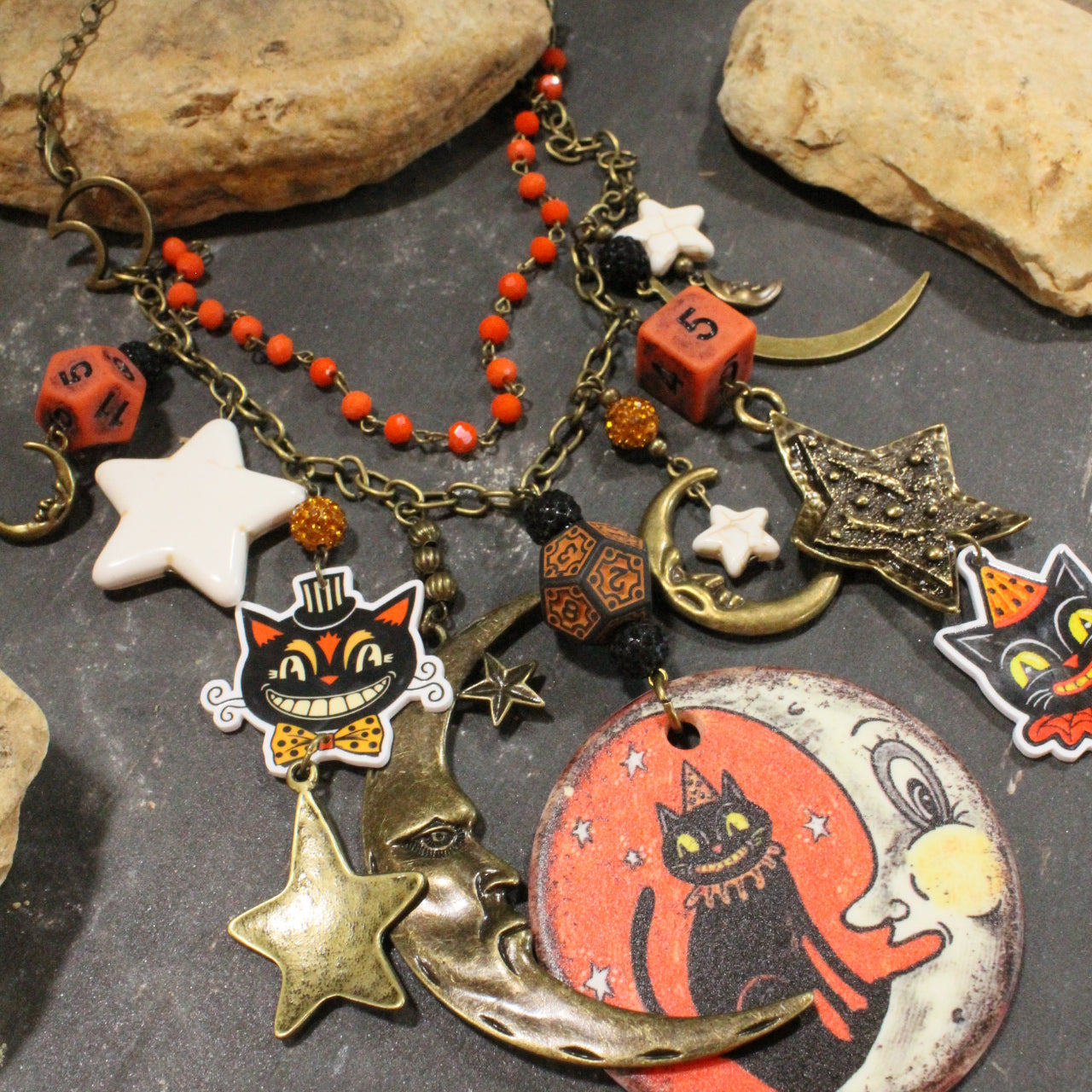 Moon Lit Night Charm'd Necklace