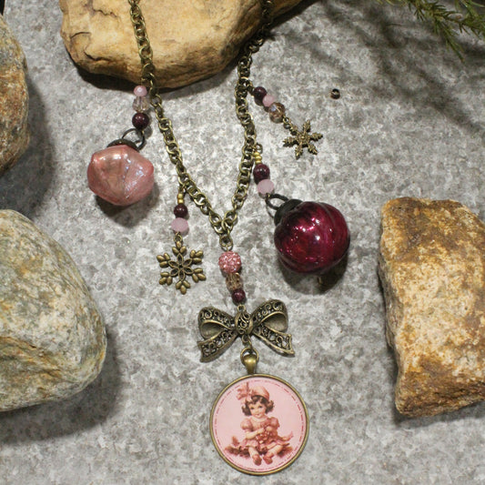 Vintage Ribbon Wonders Charm'd Necklace