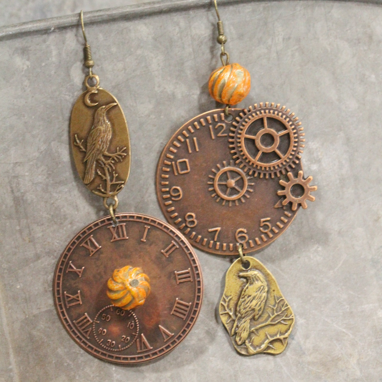 Ravishing Ravens Dangle Earrings