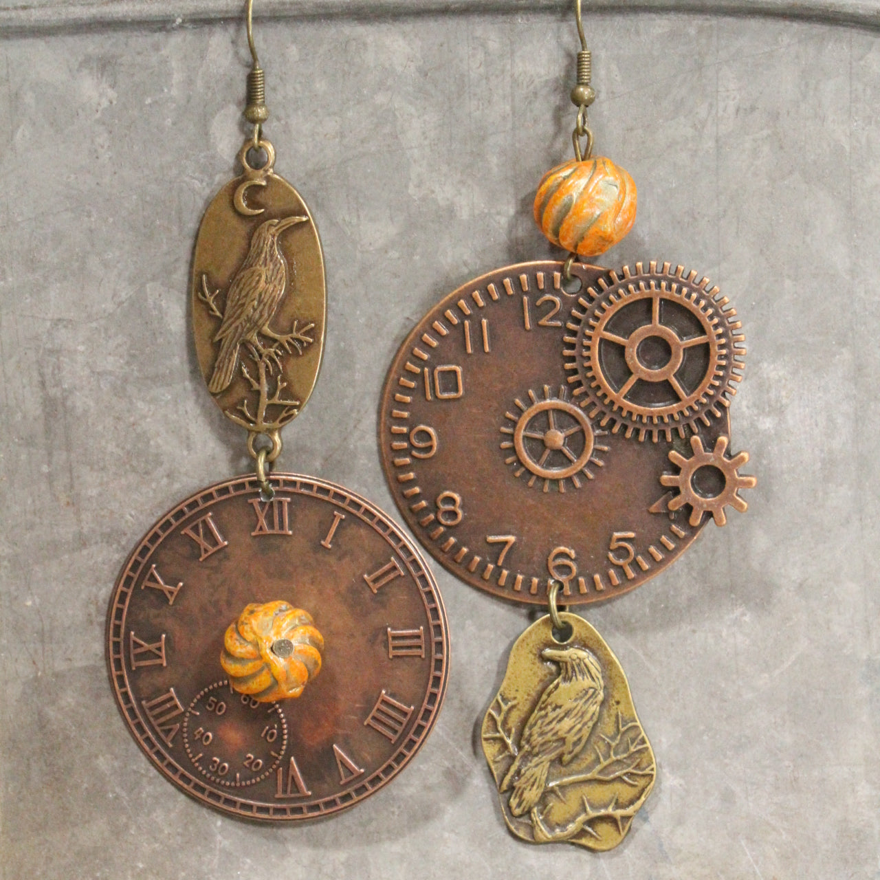 Ravishing Ravens Dangle Earrings
