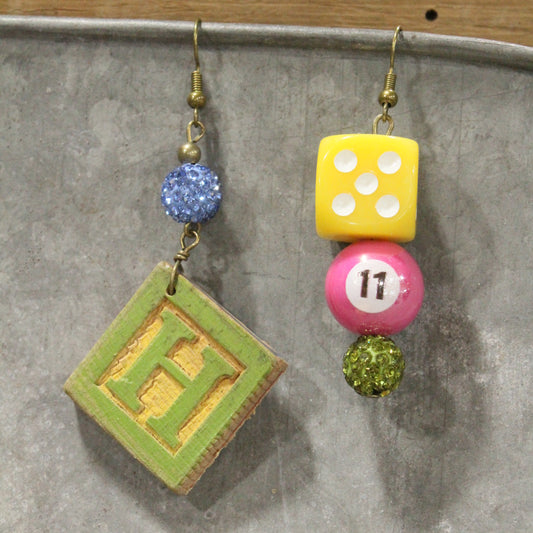 Land Of The Misfit Toys Dangle Earrings