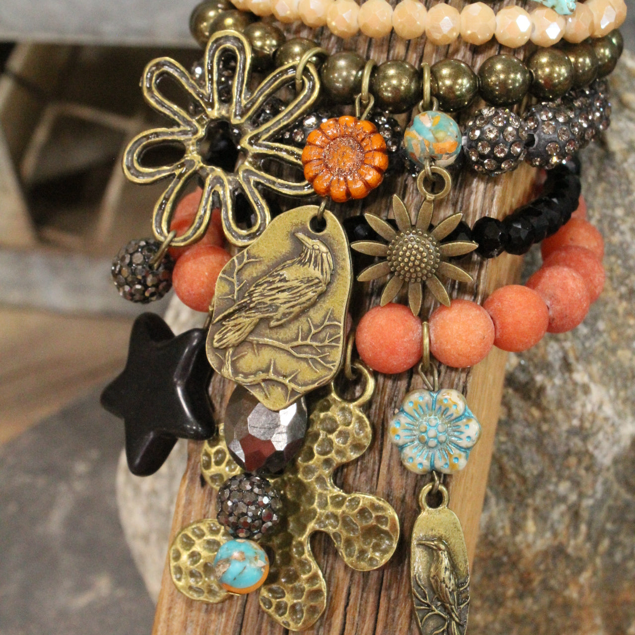 Flourishing Ravens Charm'd Bracelet Set