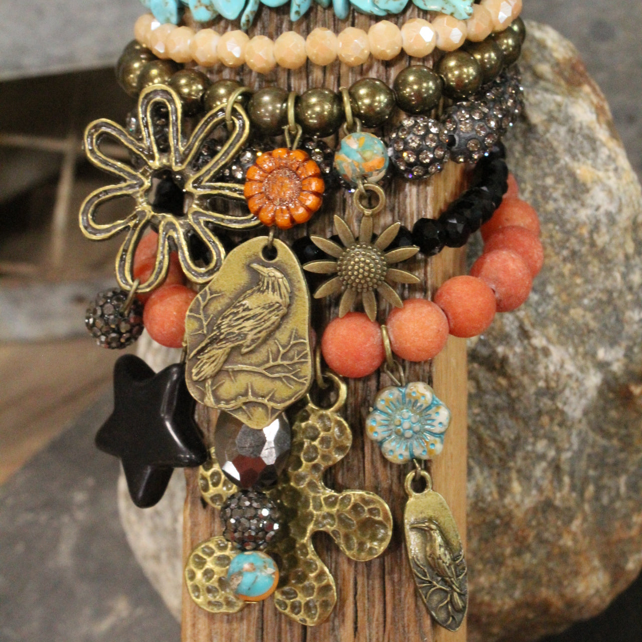 Flourishing Ravens Charm'd Bracelet Set