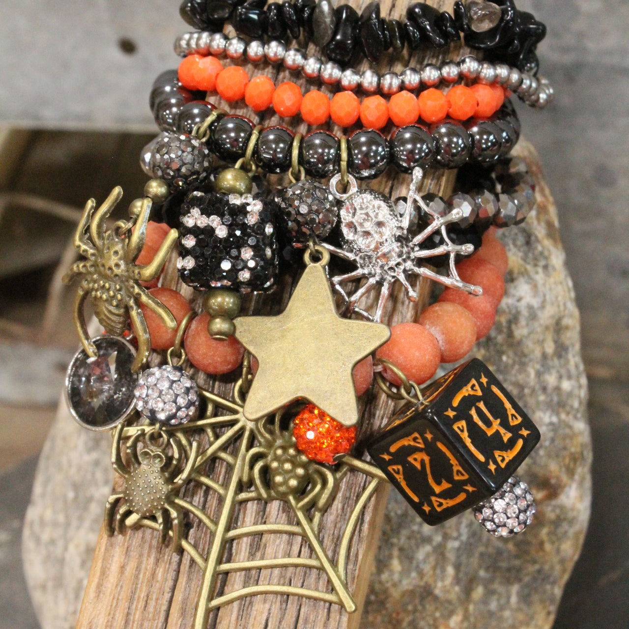 Creepy Crawly Spider Bracelet Set