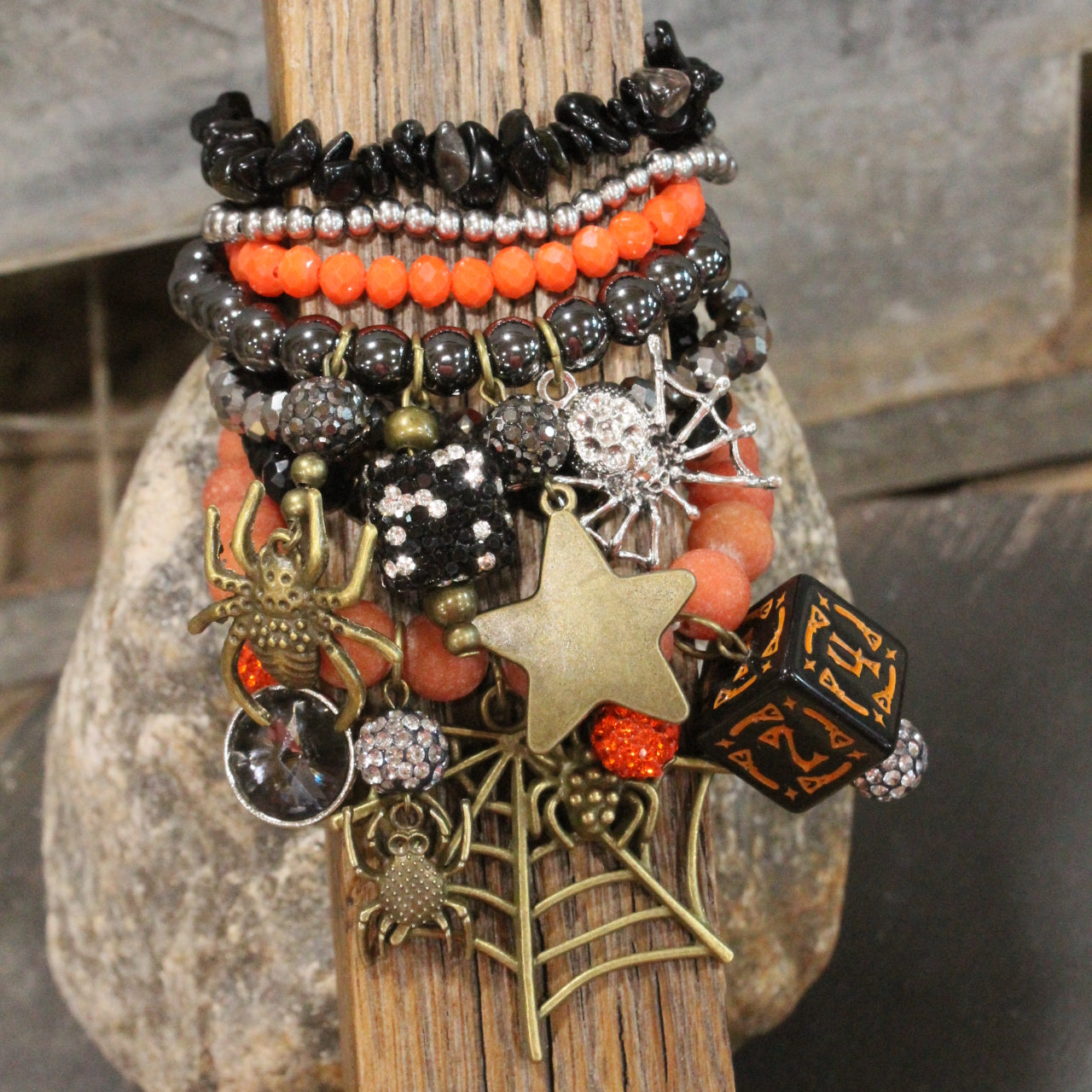 Creepy Crawly Spider Bracelet Set