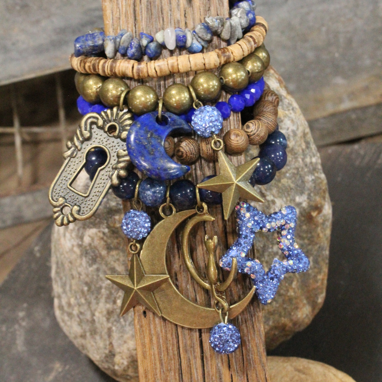 Midnight Blues Charm'd Bracelet Set