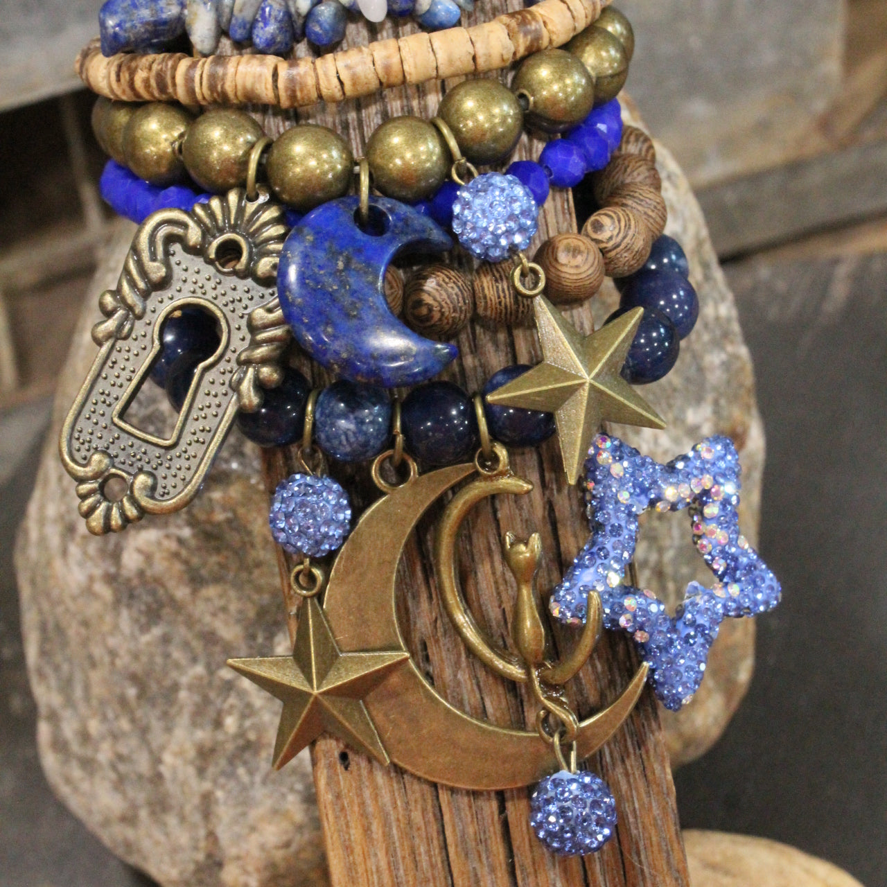 Midnight Blues Charm'd Bracelet Set