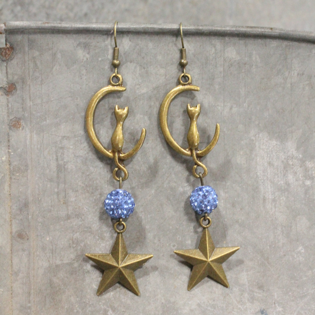 Midnight Blues Dangle Earrings