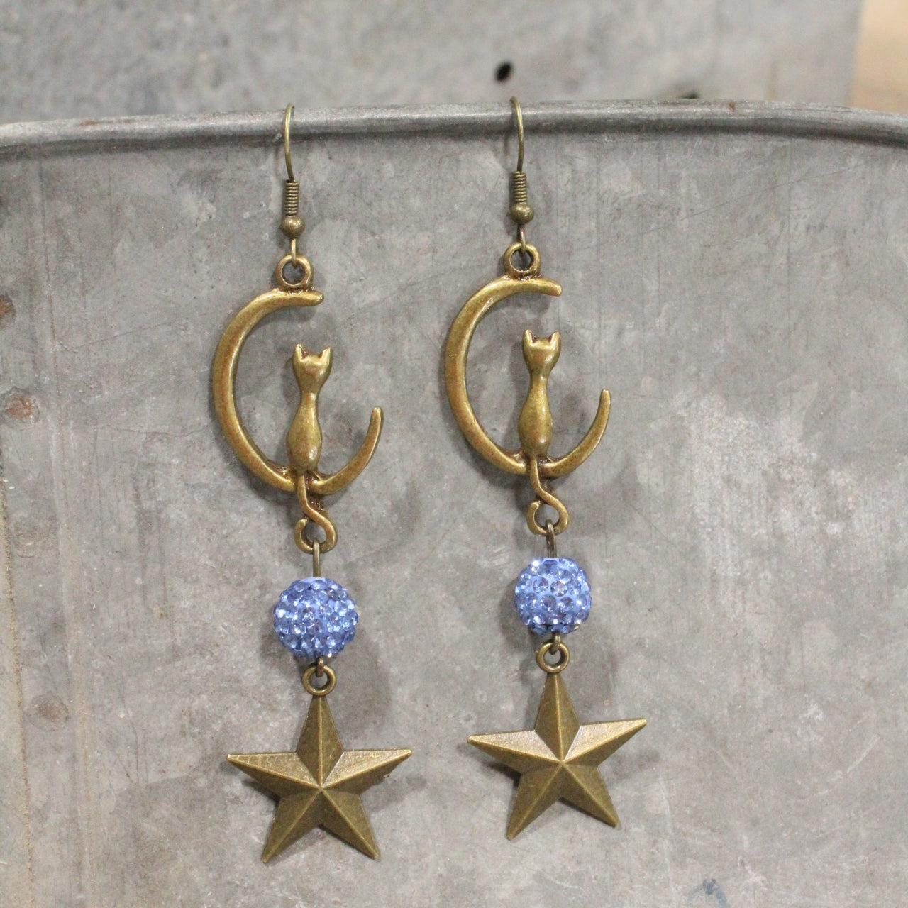 Midnight Blues Dangle Earrings