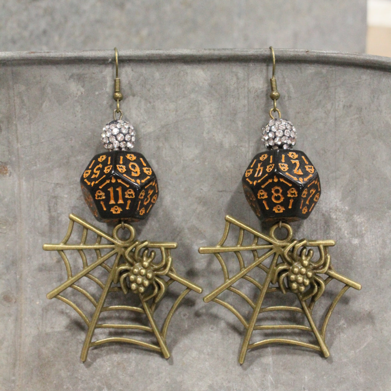Creepy Crawly Spider Dangle Earrings