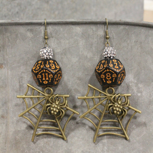 Creepy Crawly Spider Dangle Earrings