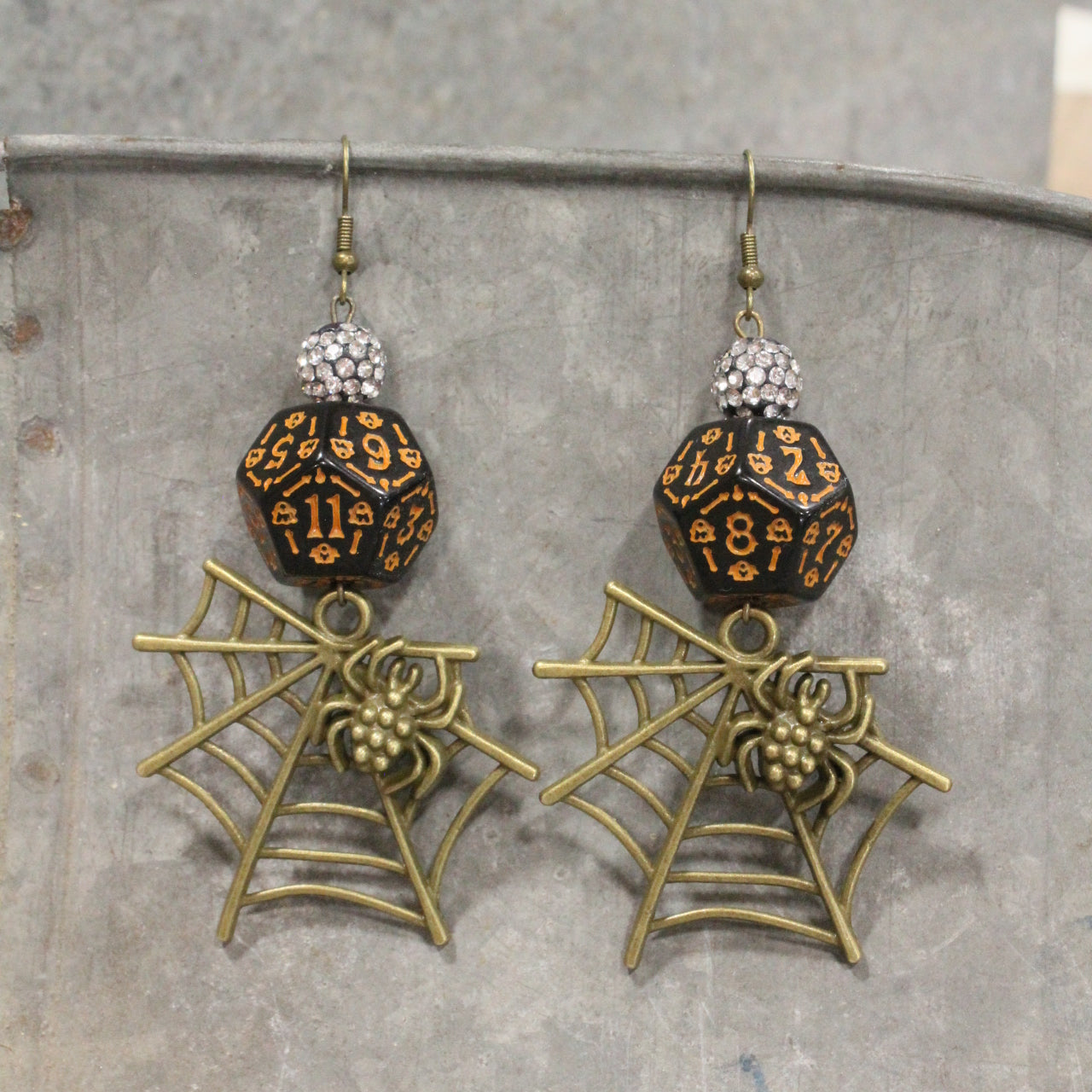 Creepy Crawly Spider Dangle Earrings