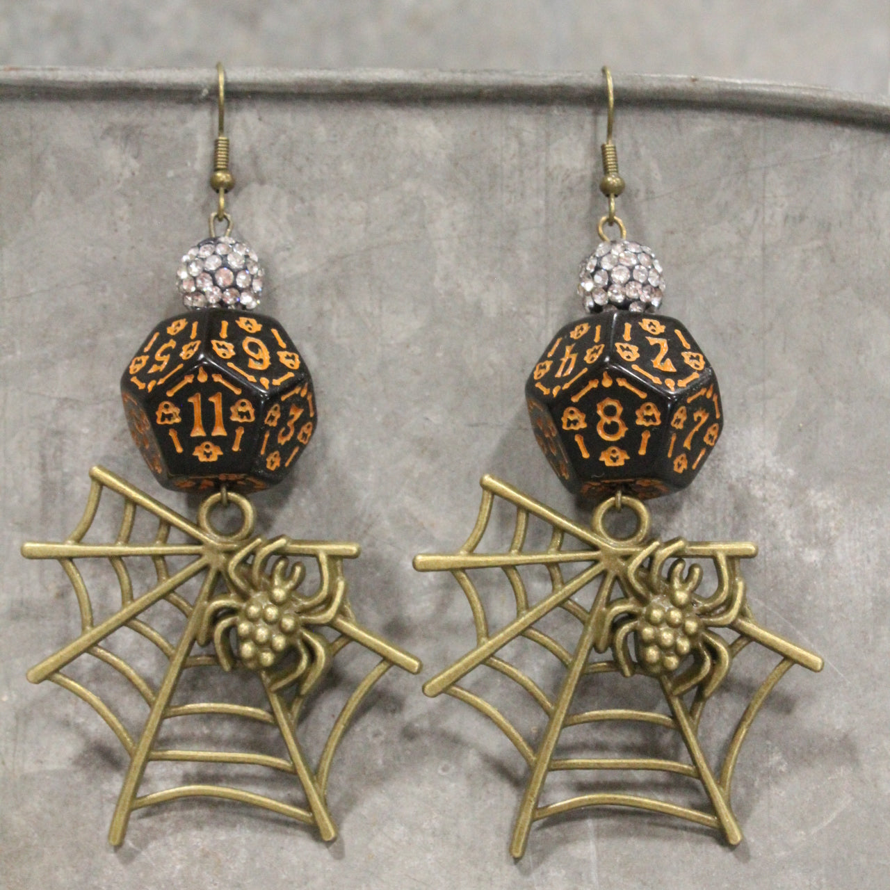 Creepy Crawly Spider Dangle Earrings