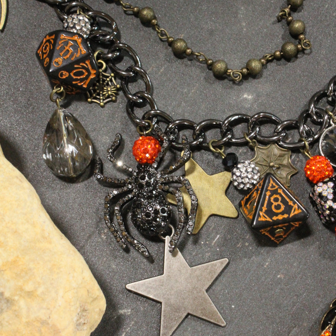 Creepy Crawly Spider Charm'd Necklace