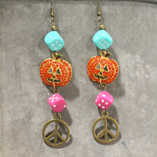 Pumpkin Season Dangle Earrings