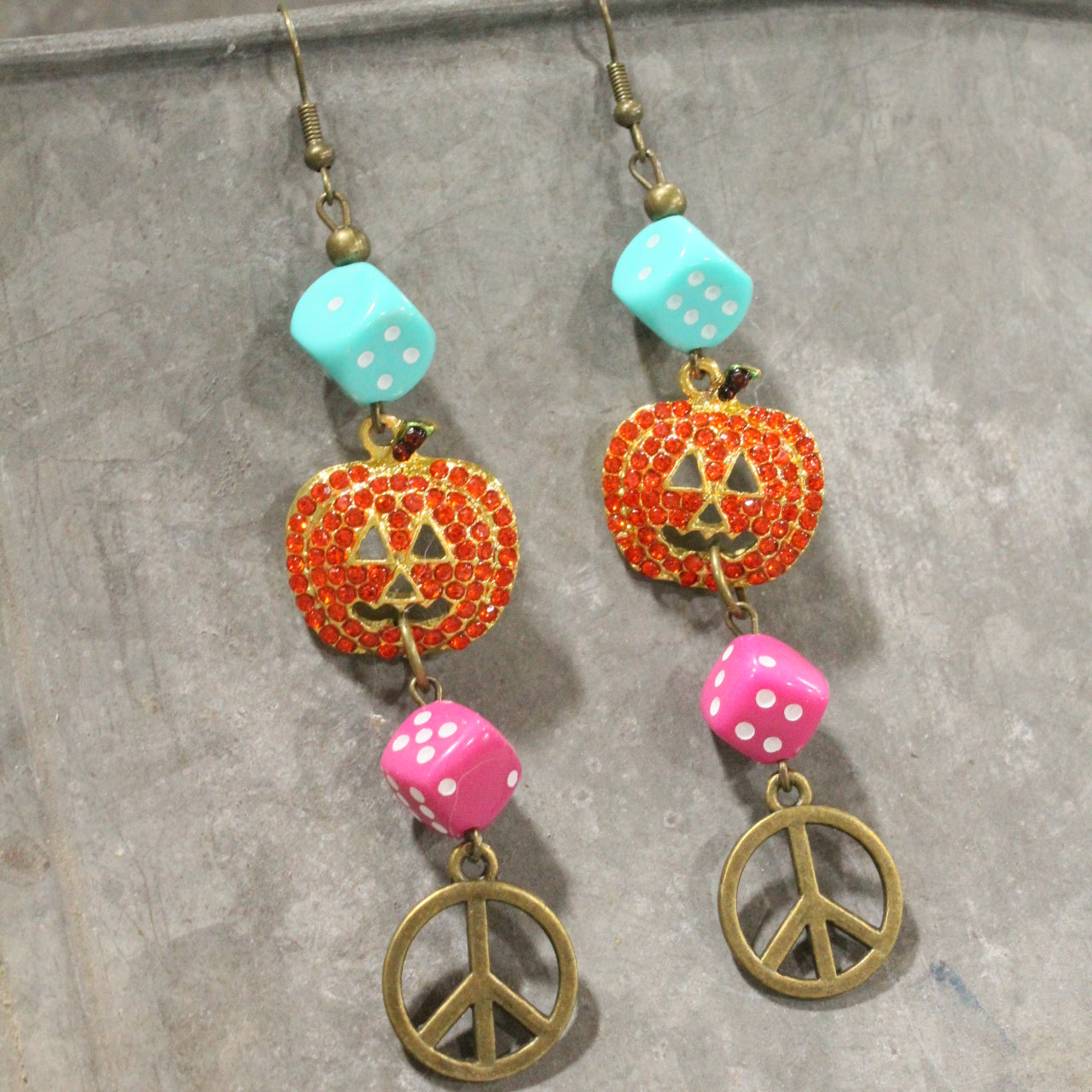 Pumpkin Season Dangle Earrings