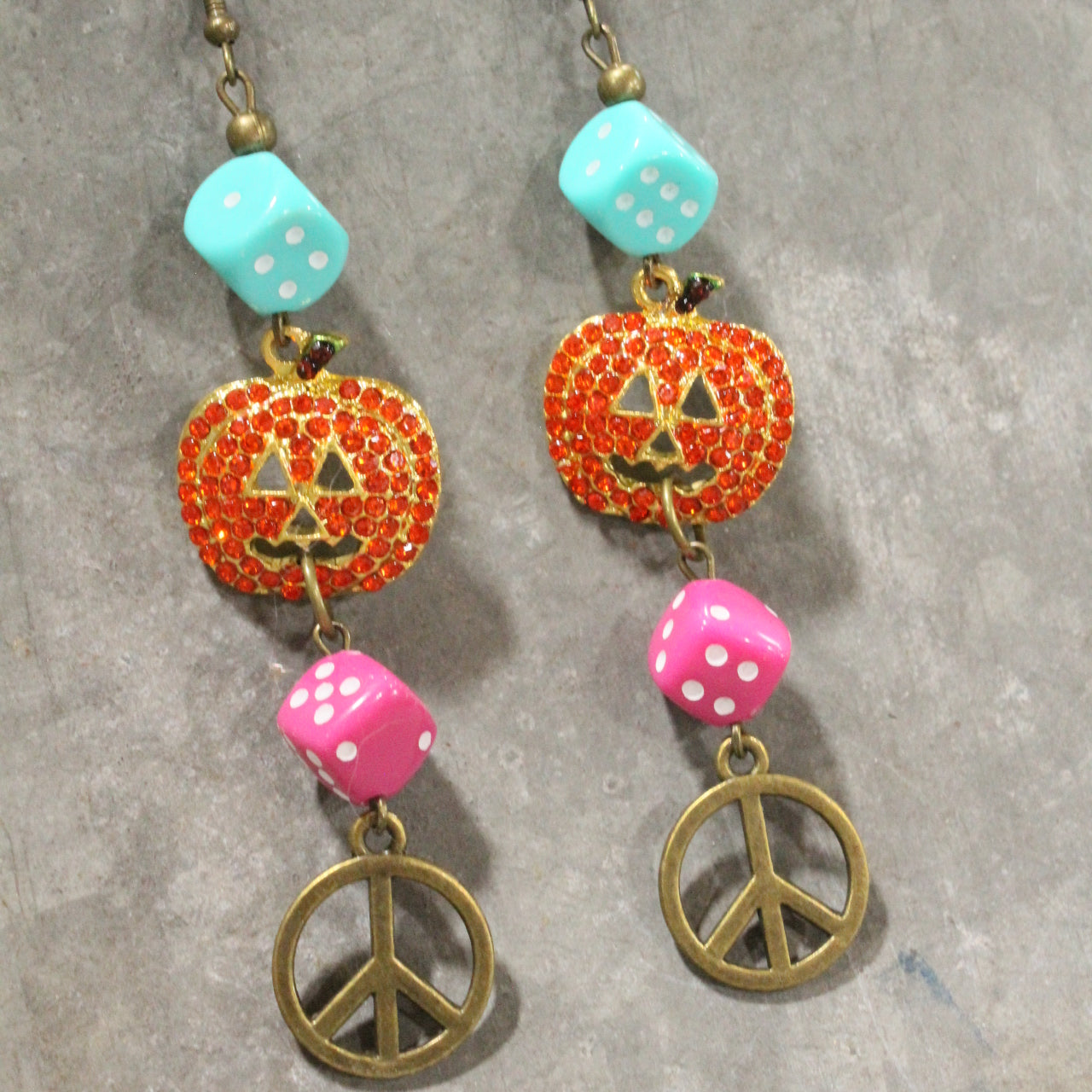 Pumpkin Season Dangle Earrings