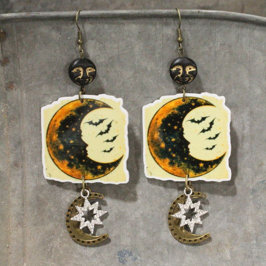 Moon Shadows Dangle Earrings