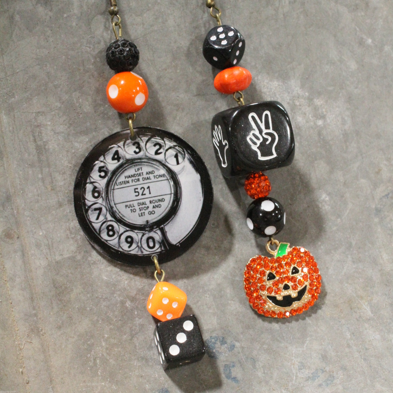 Just A Jack-O-Lantern Dangle Earrings