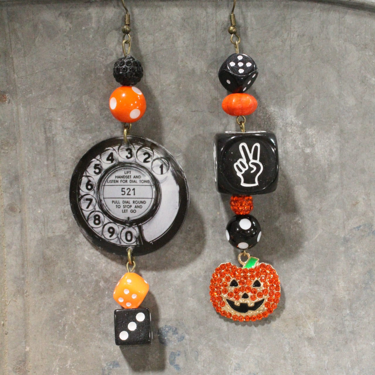 Just A Jack-O-Lantern Dangle Earrings