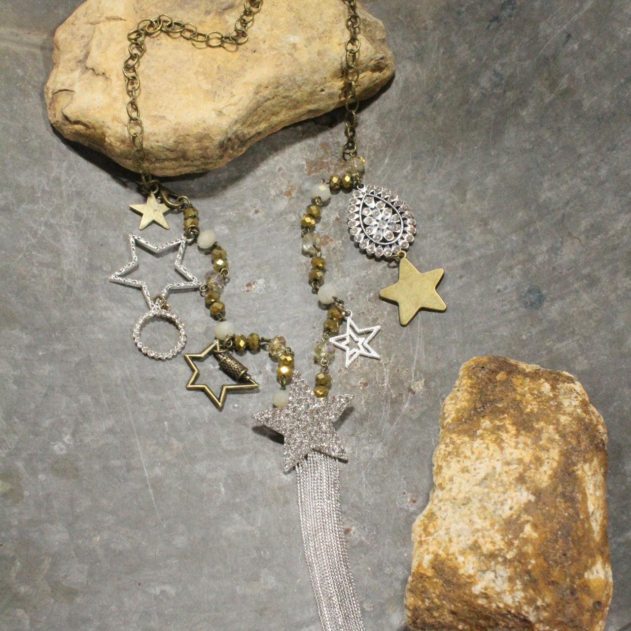 Falling Stars Charm'd Necklace
