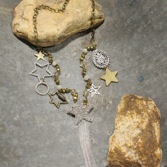 Falling Stars Charm'd Necklace