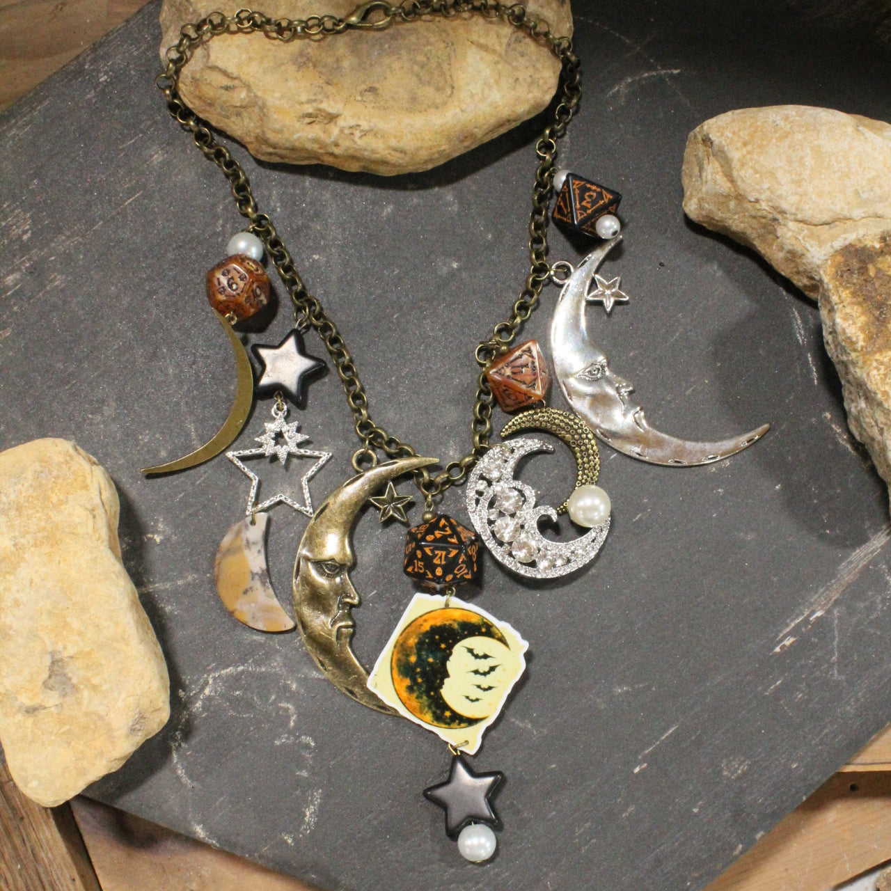 Moon Shadows Charm'd Necklace